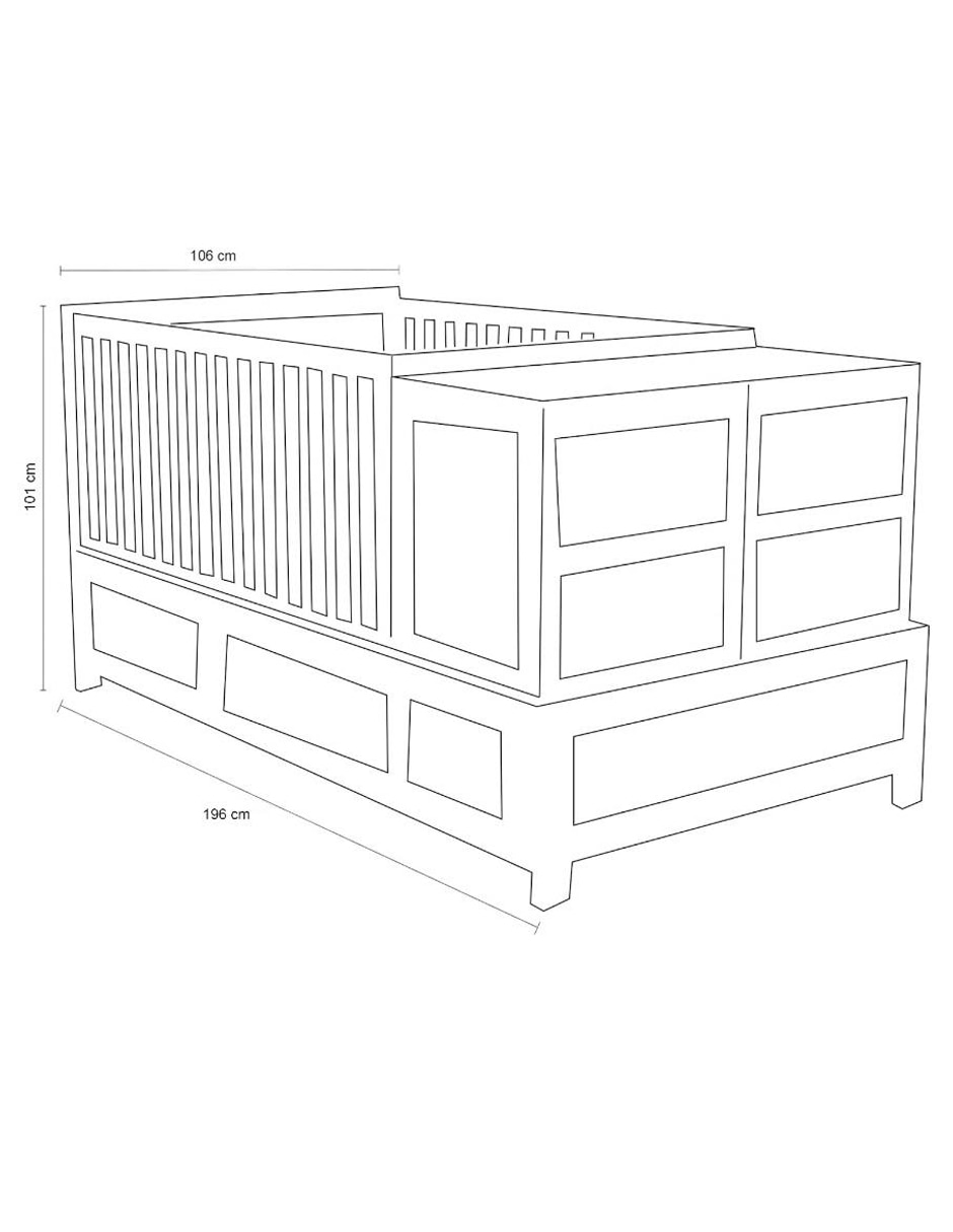 Cuna convertible Gova Saturno 8