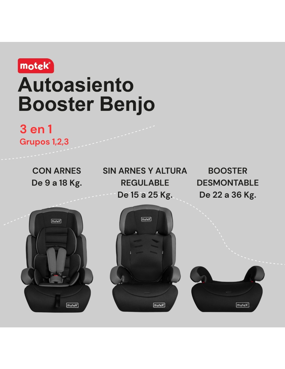 Autoasiento convertible Benjo 2