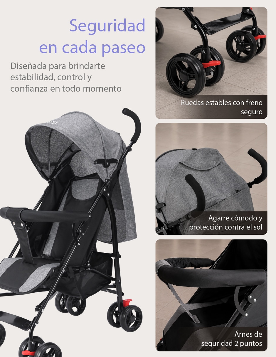 Carriola de bastón travel plegable 3