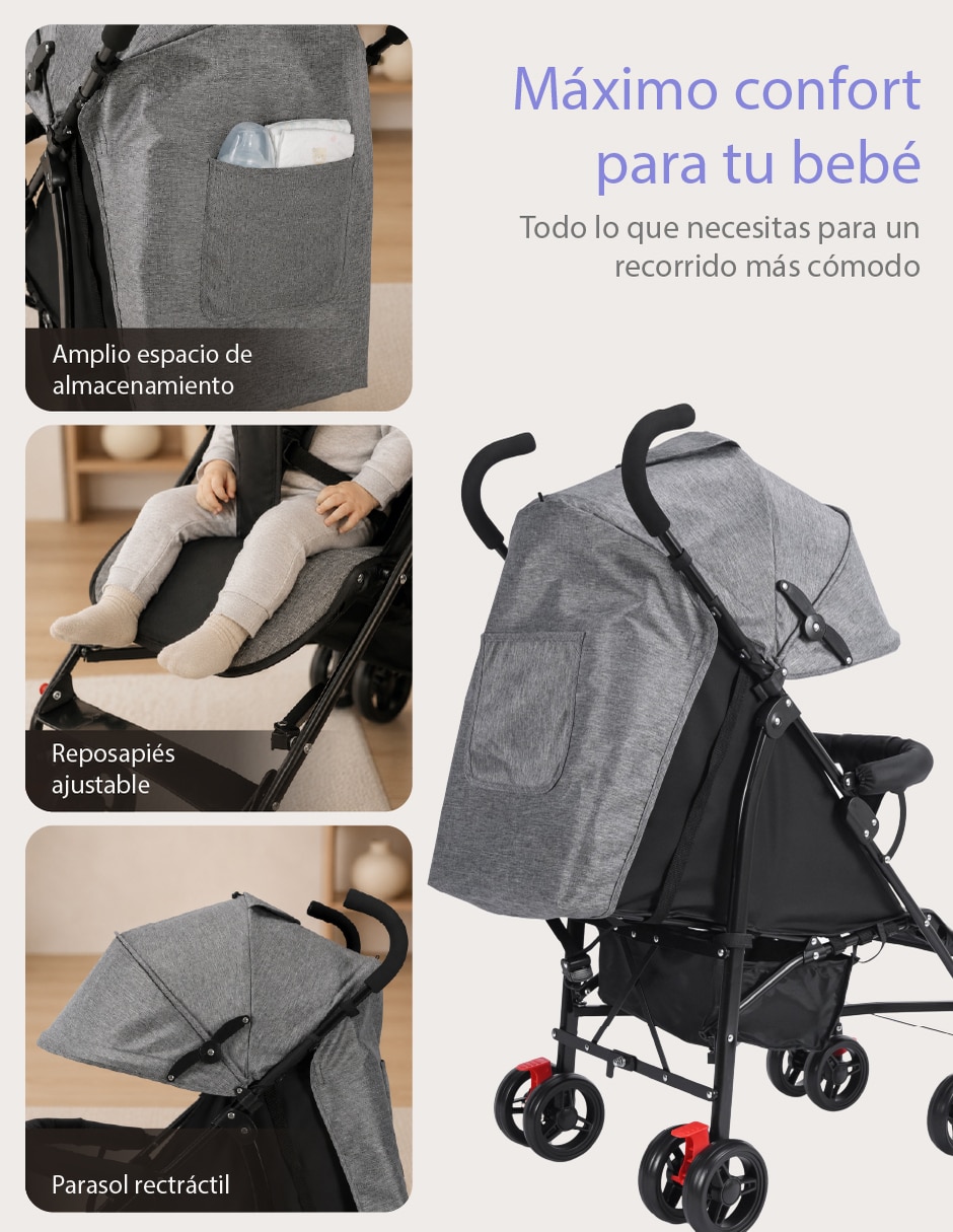Carriola de bastón travel plegable 5