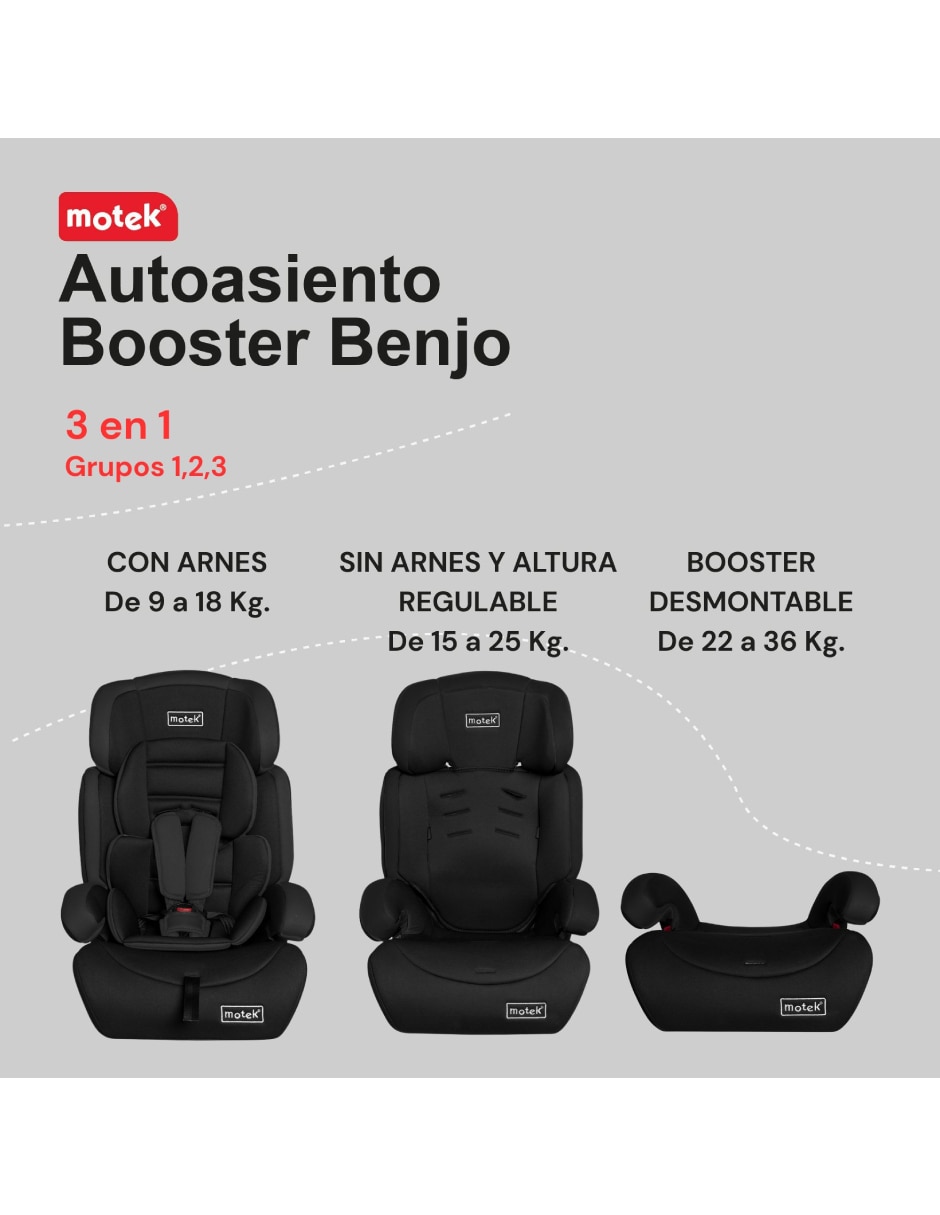 Autoasiento convertible compatible con benjo 2