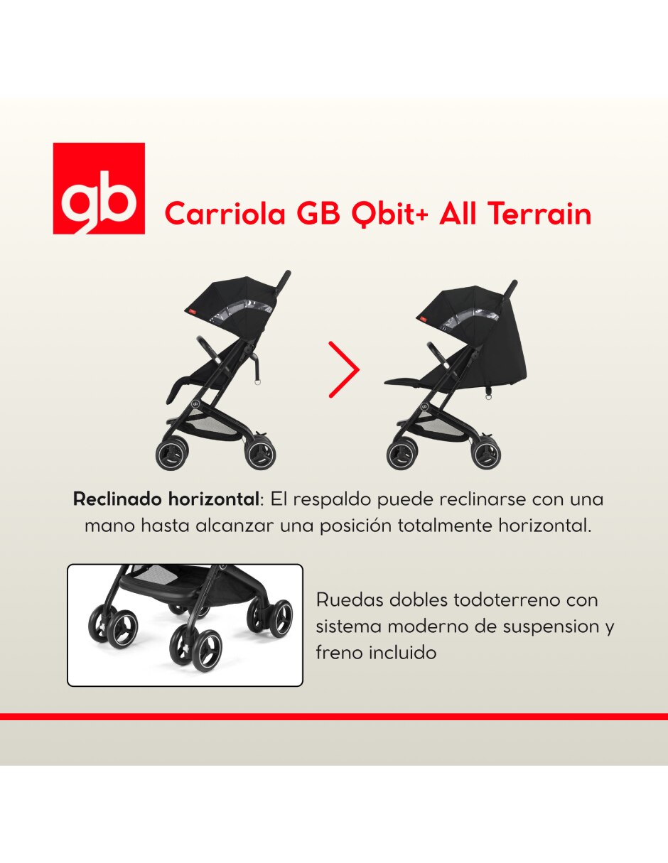 Carriola ultracompacta qbit all terrain de aluminio 3