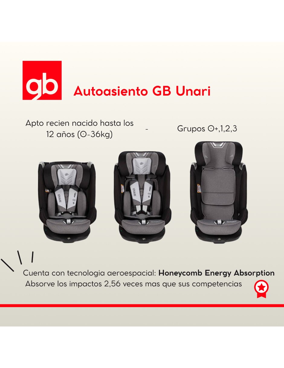 Autoasiento convertible unari 2