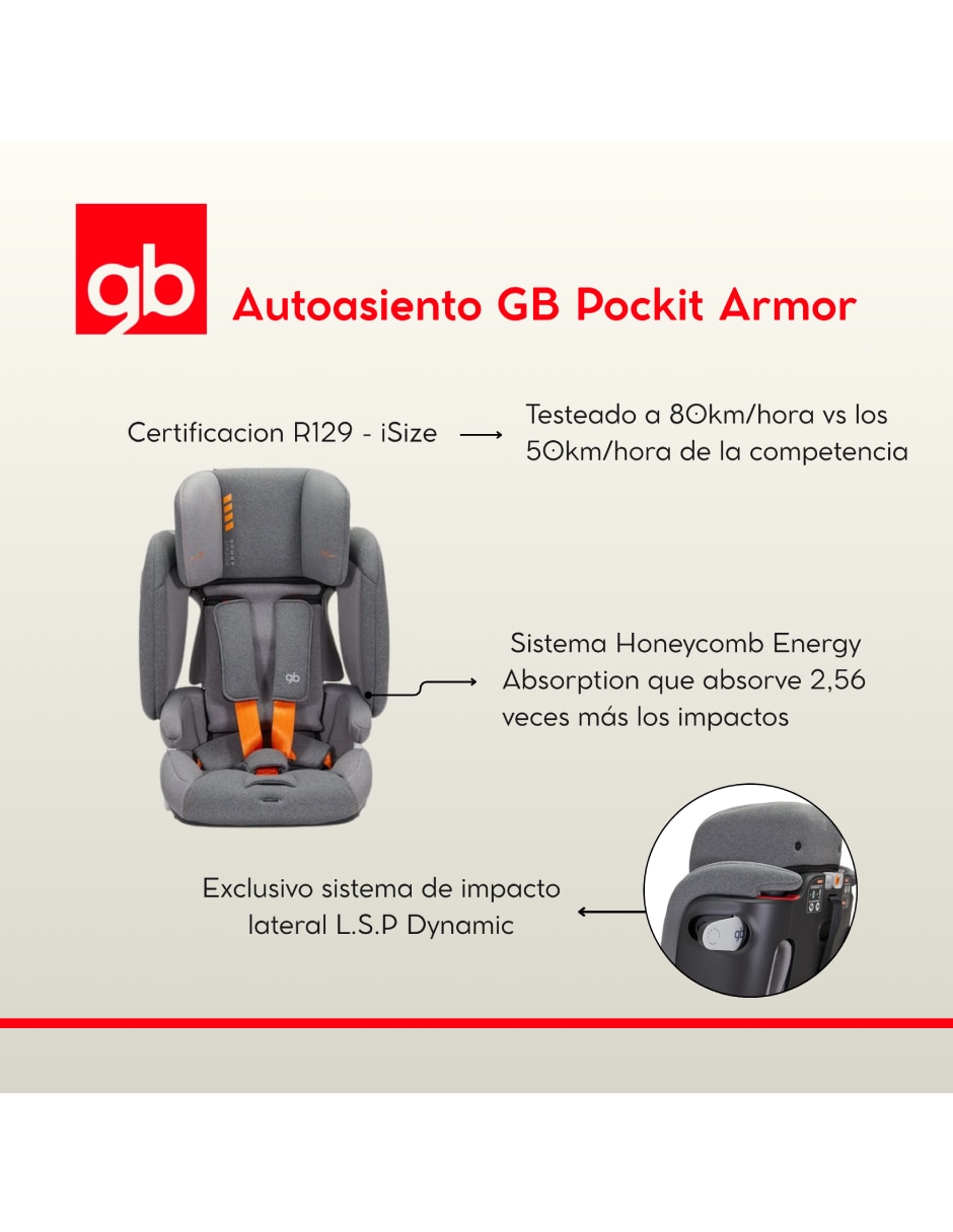 Autoasiento convertible compatible con carro con isofix y/o cinturón de 3 puntos 3