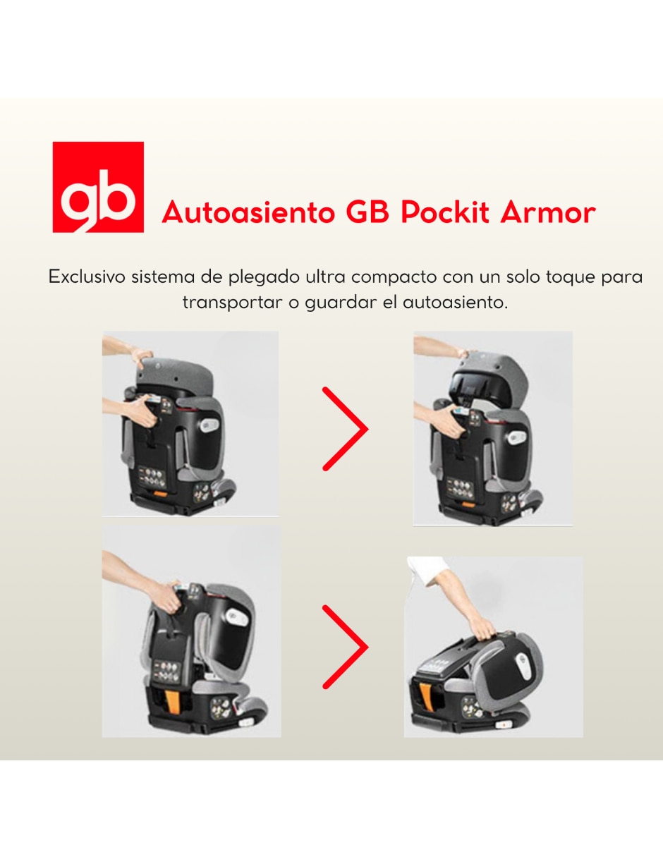 Autoasiento convertible compatible con carro con isofix y/o cinturón de 3 puntos 4