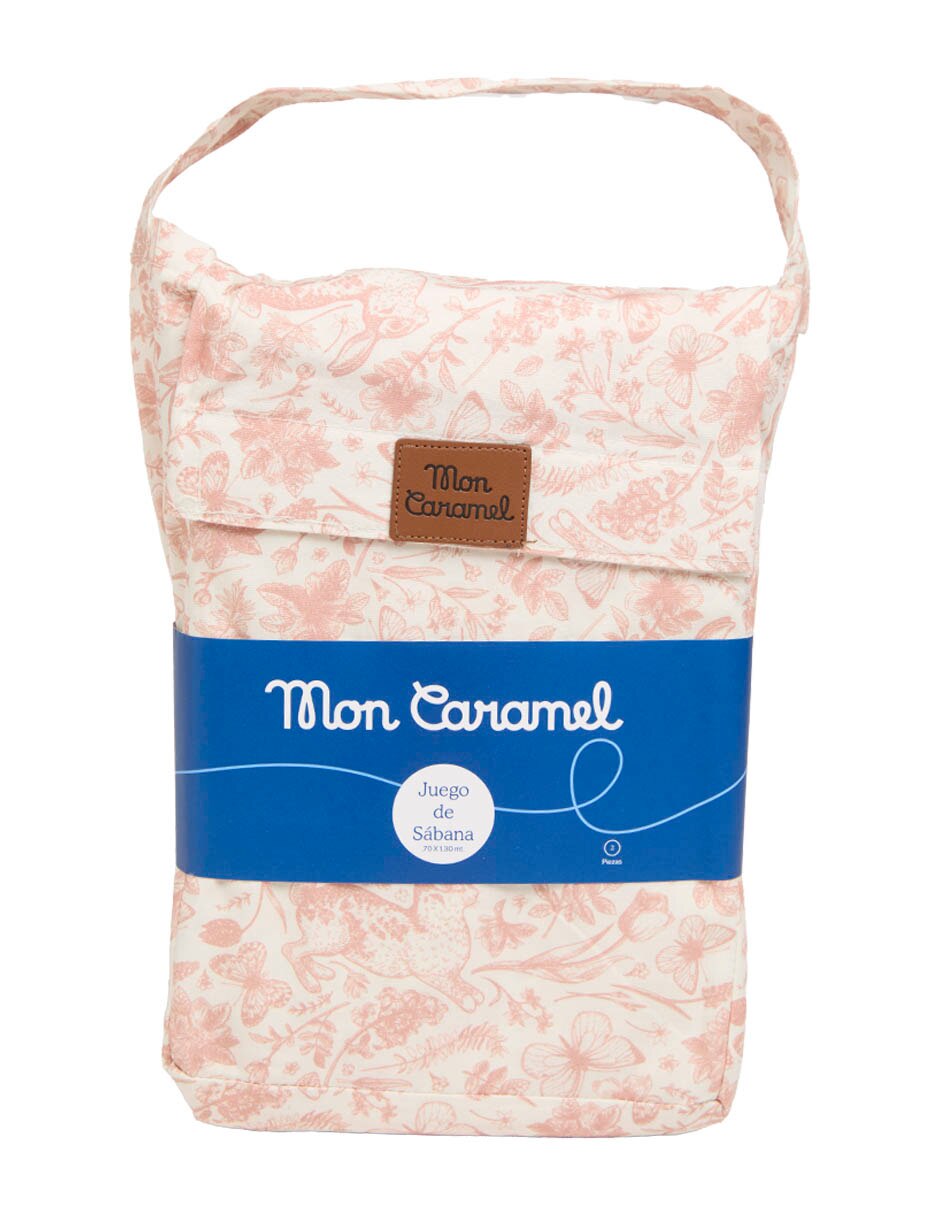 Juego de sábanas de algodón Mon Caramel