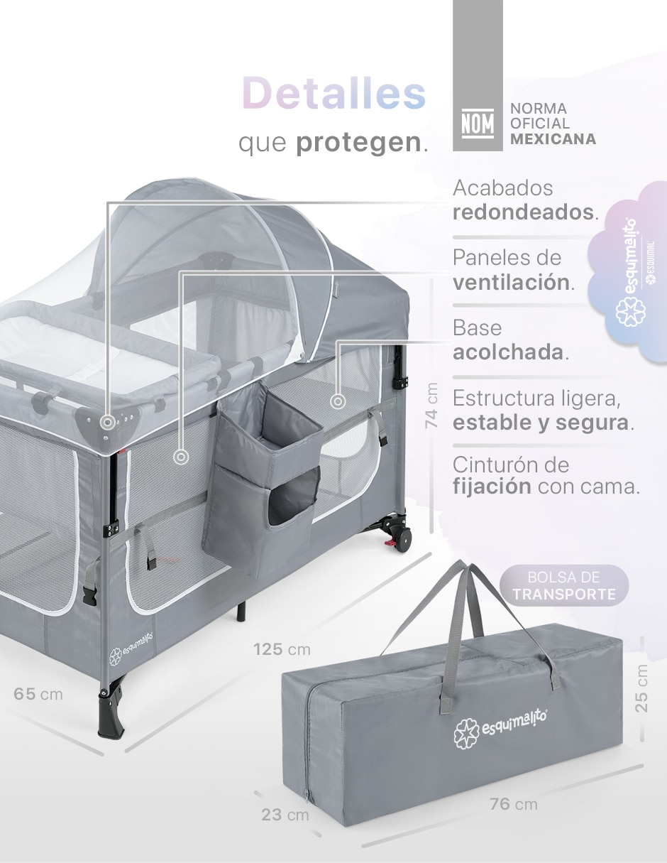 Cuna colecho 4 en 1 portátil dreamfit 7