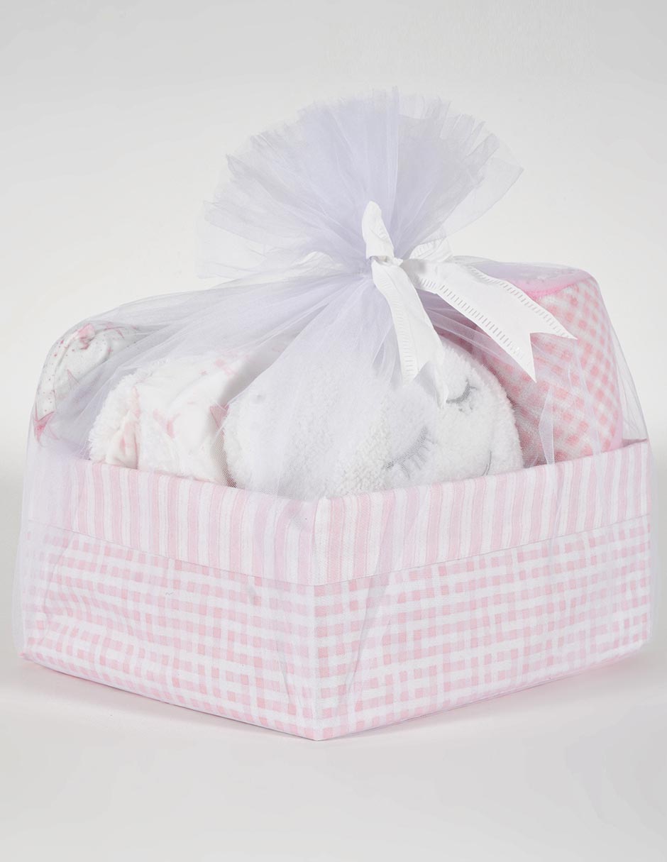 SET COBIJAS MON CARAMEL CANASTA , ROSAA