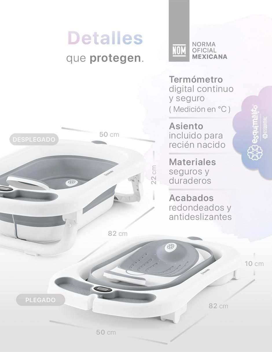 Bañera Plegable con Termómetro de polipropileno 6