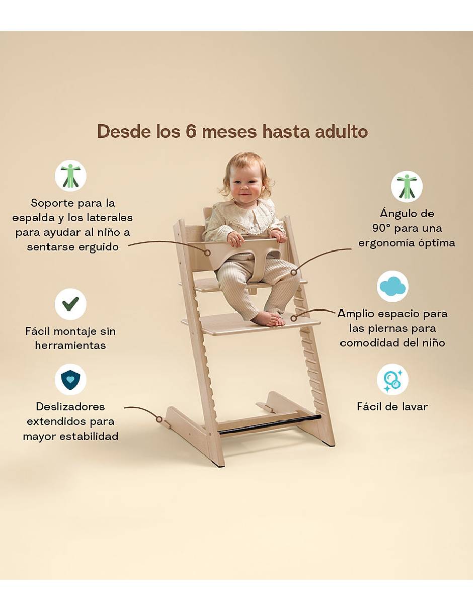 Silla alta Stokke