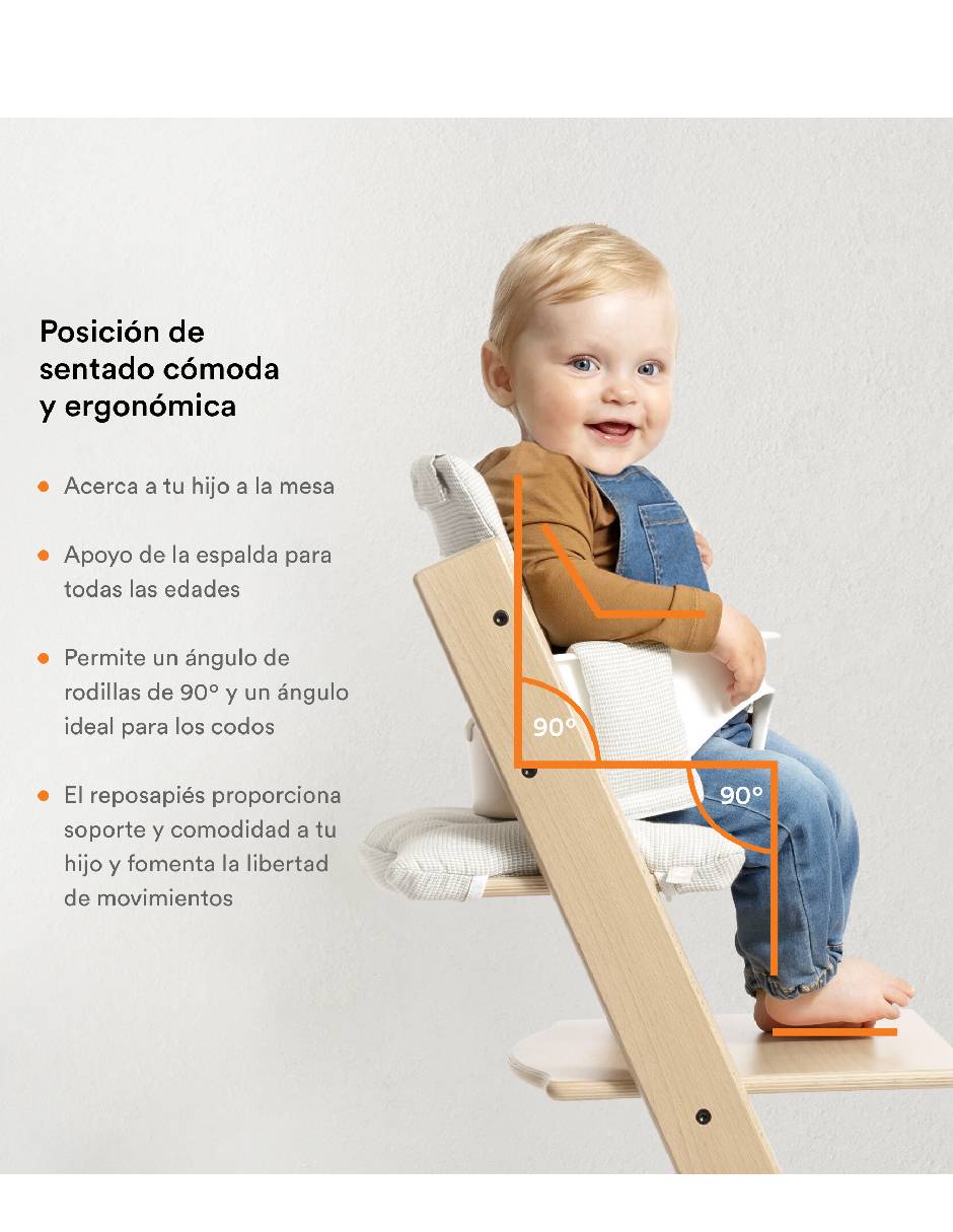 Silla alta Stokke