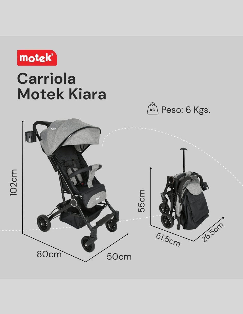 Carriola ultraligera carriola compacta plegable 6