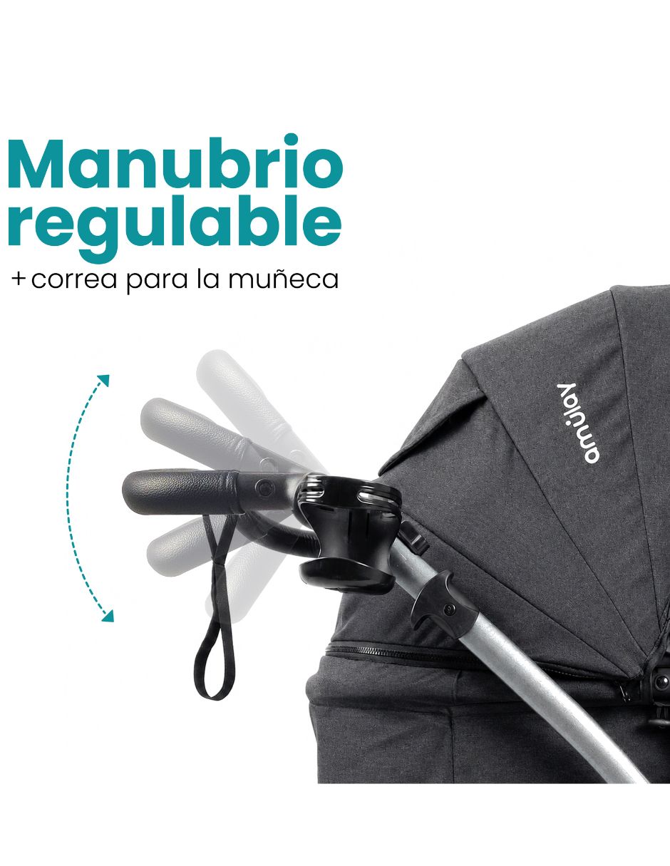 Carriola con portabebé plegable 5