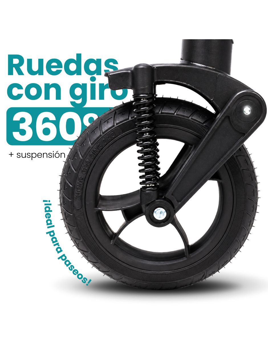 Carriola con portabebé plegable 8