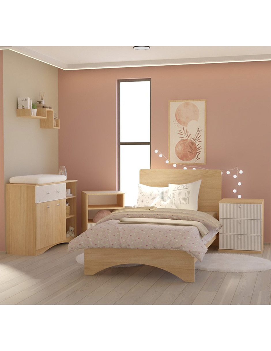 Cuna convertible a cama infantil Wilhem Muebles Alex