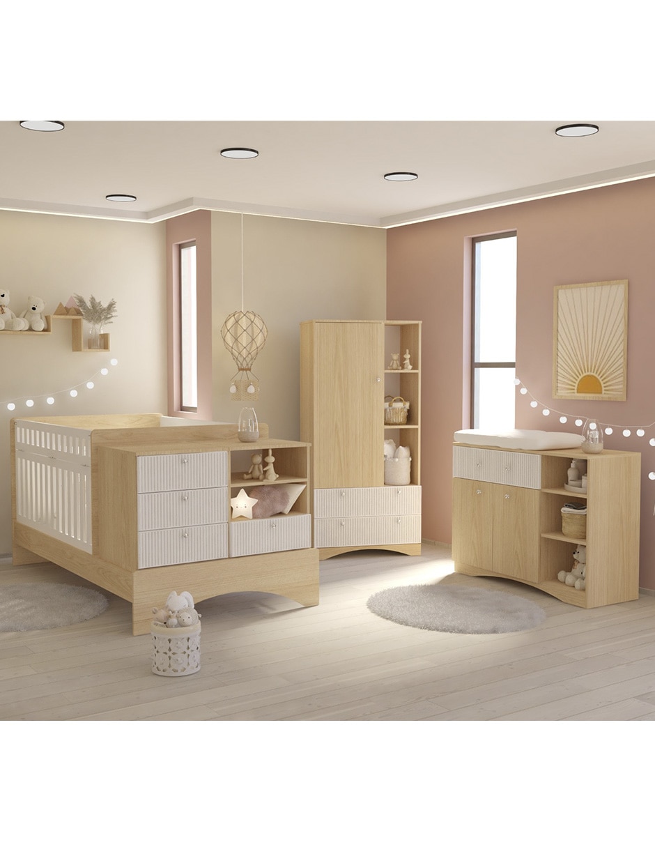 Cuna convertible a cama infantil Wilhem Muebles Alex
