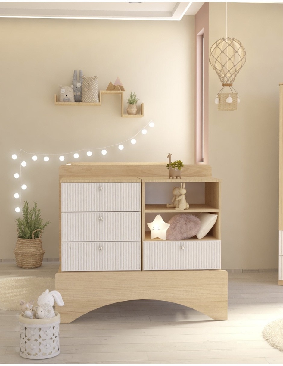 Cuna convertible a cama infantil Wilhem Muebles Alex