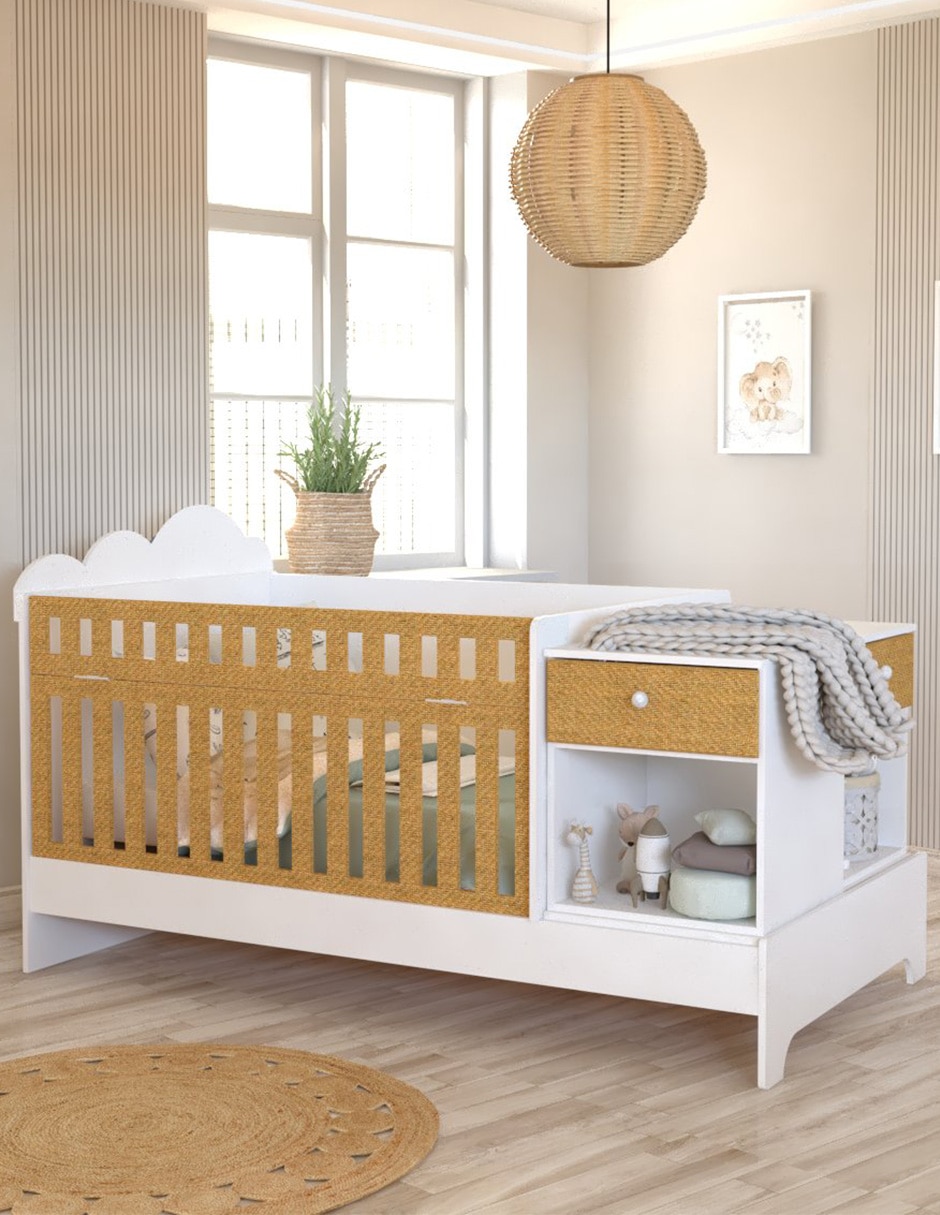Cuna convertible a cama infantil Wilhem Muebles Rene Rene