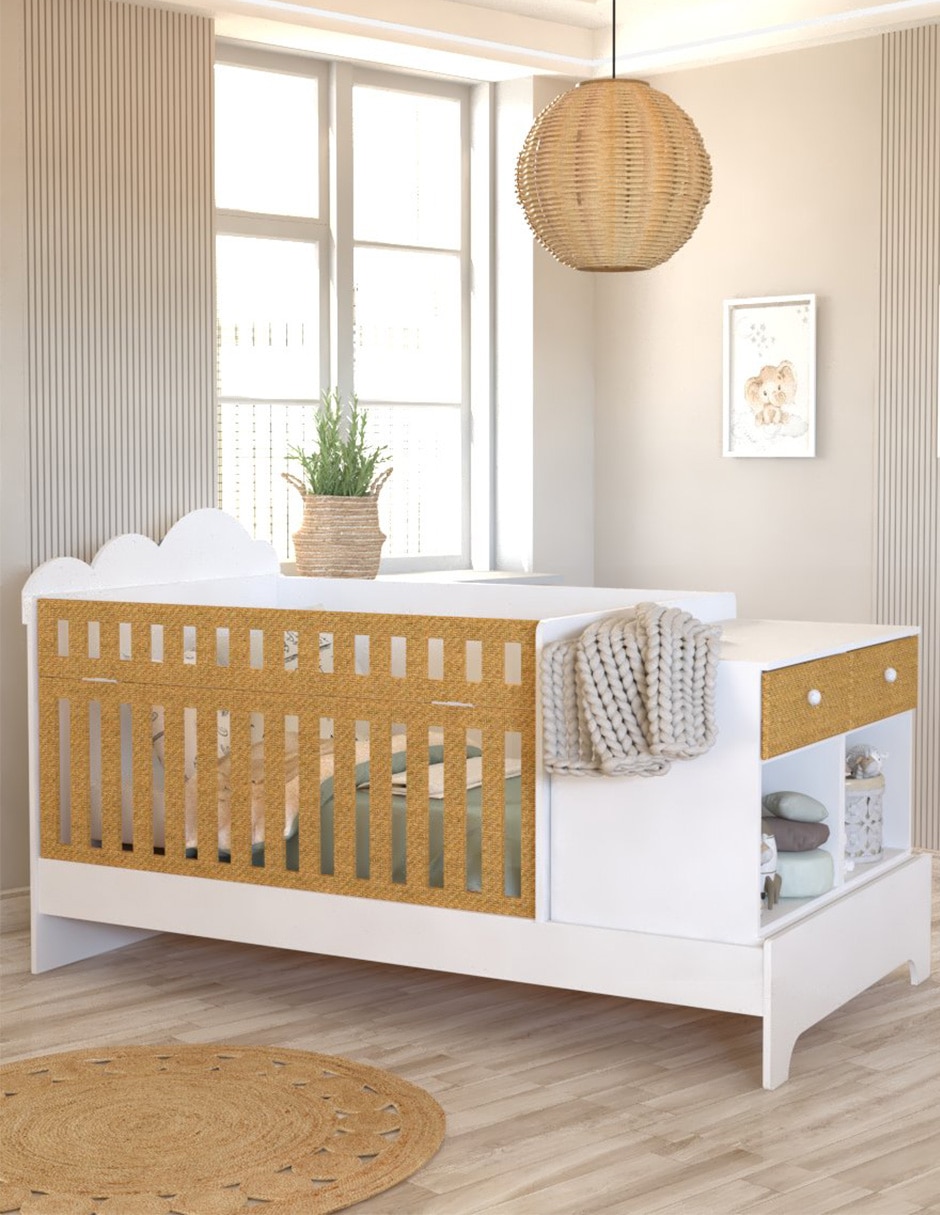 Cuna convertible a cama infantil Wilhem Muebles Rene Rene