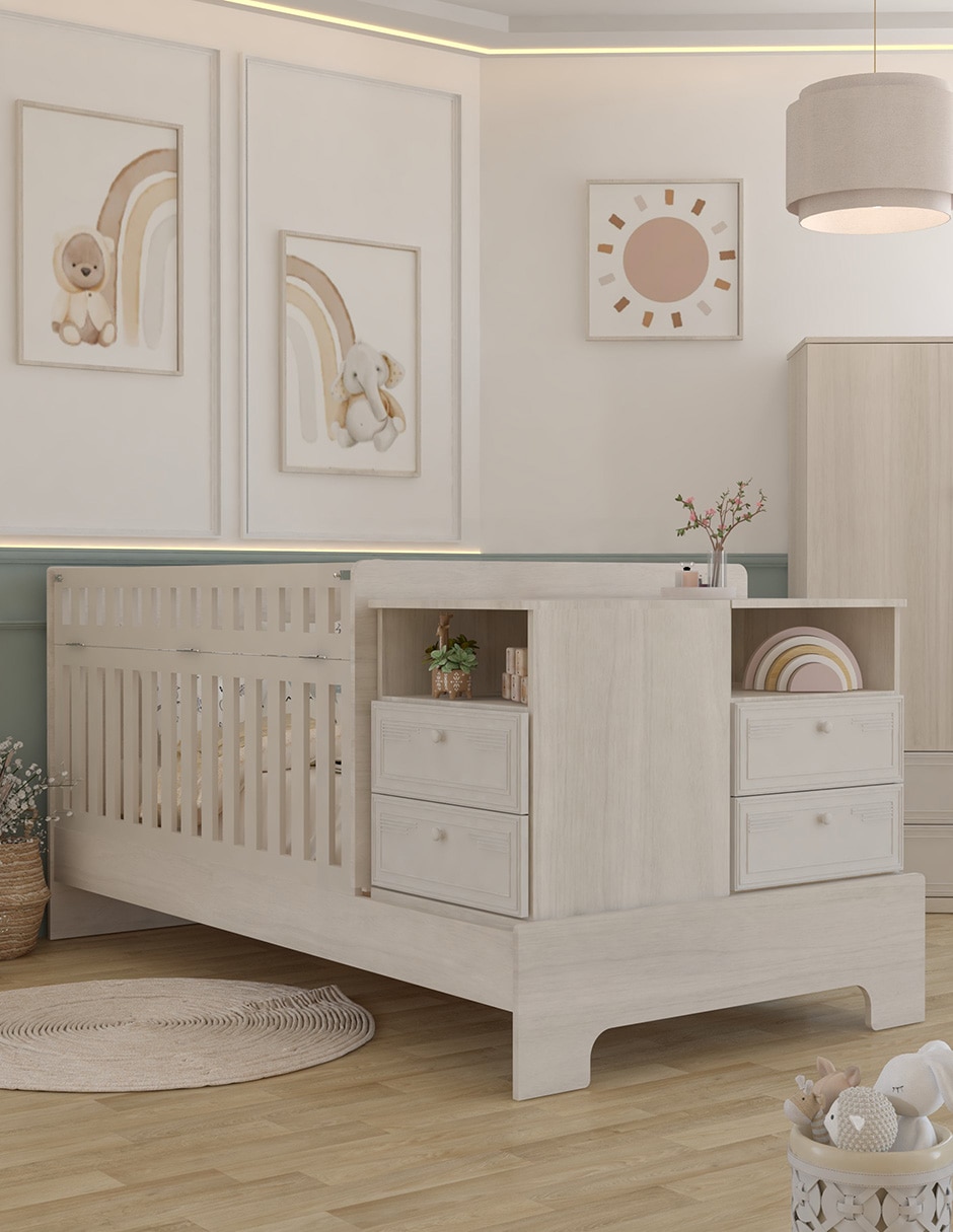 Cuna convertible a cama infantil wilhem muebles valentina