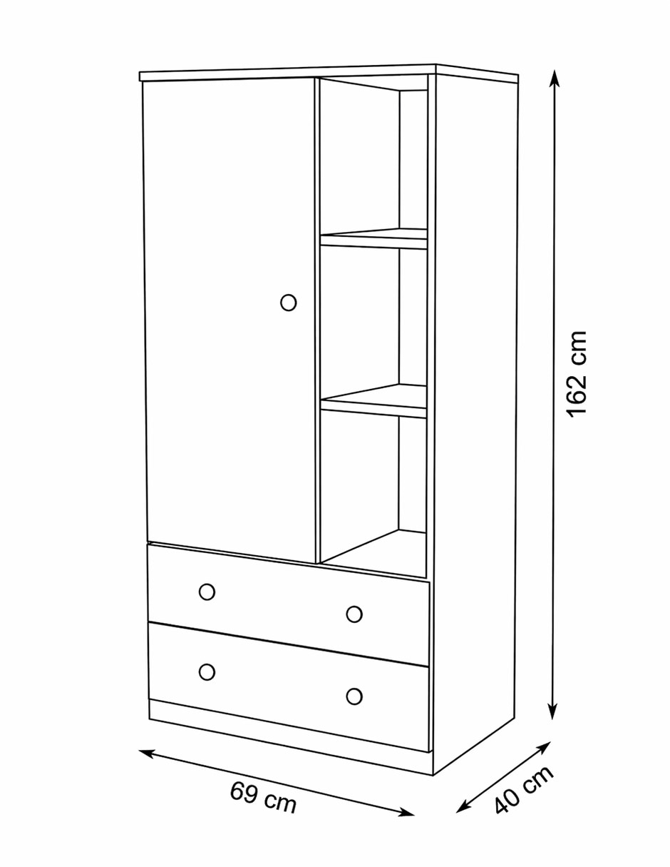 Ropero Rene de melamina 6