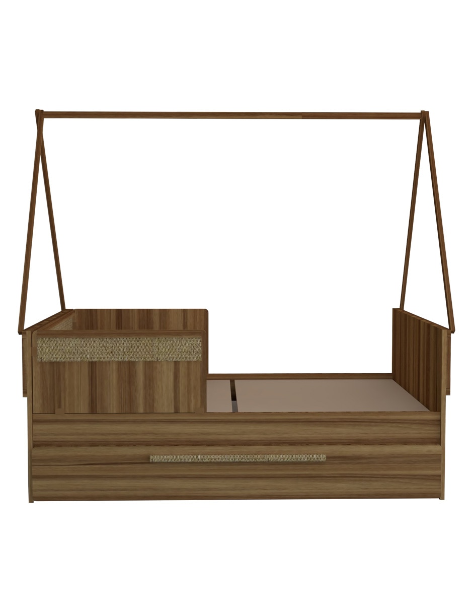 Cama baja Aspen de melamina 7