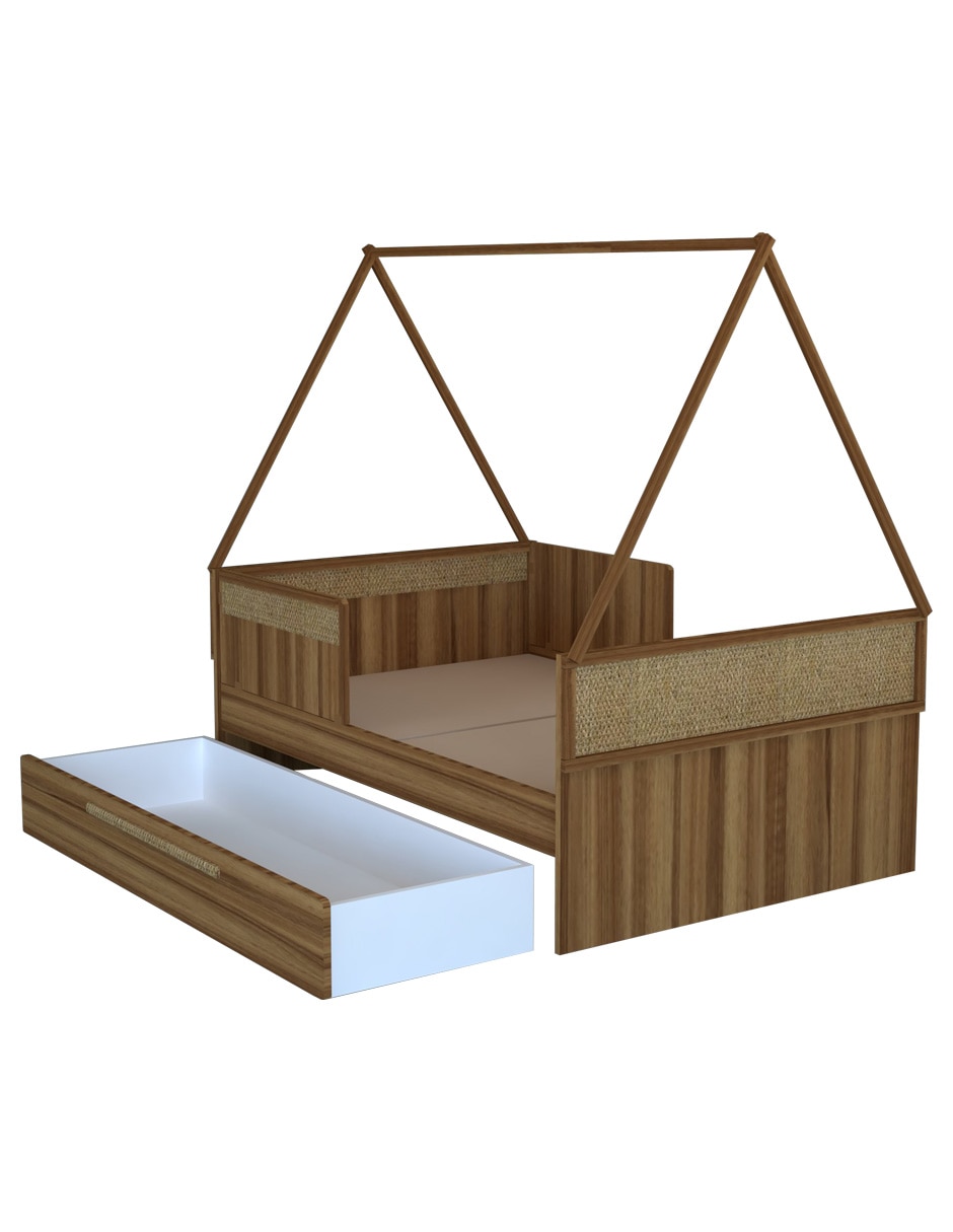 Cama baja Aspen de melamina 5