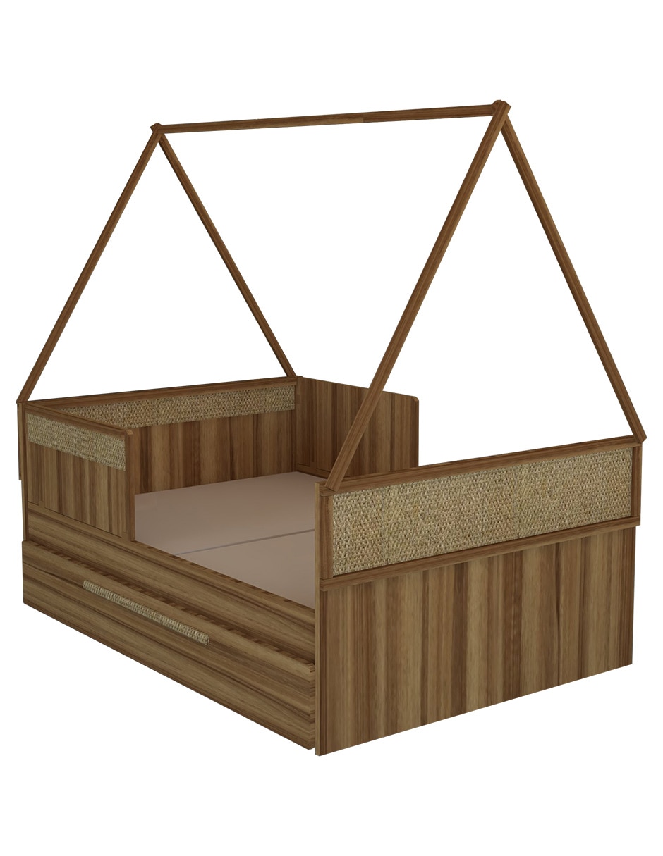 Cama baja Aspen de melamina 3