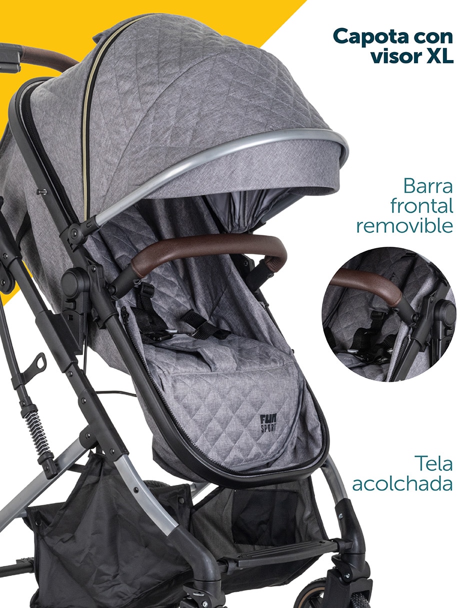 Carriola travel system fun sport plegable 17