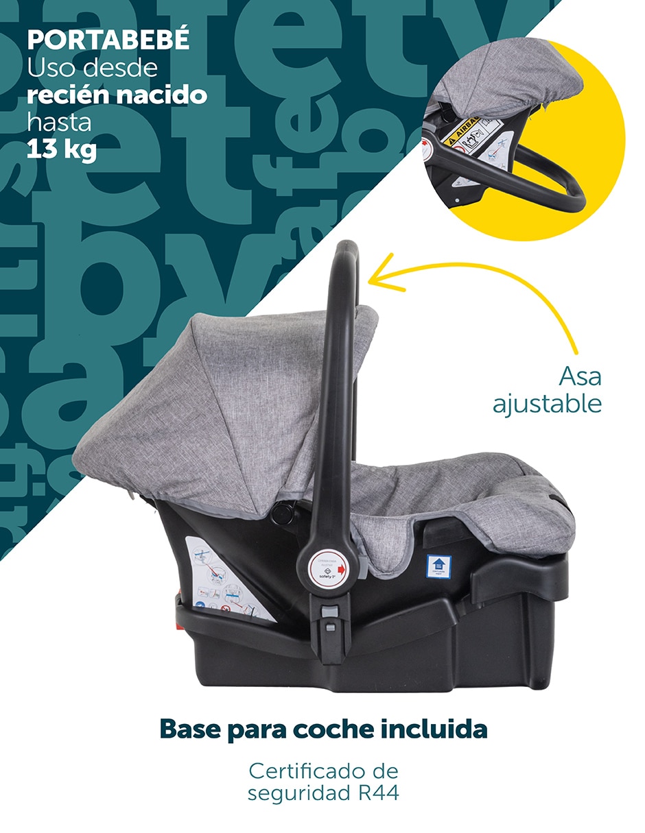 Carriola travel system fun sport plegable 3