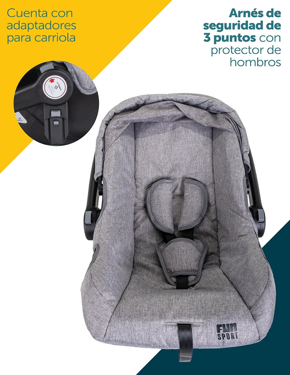 Carriola travel system fun sport plegable 7