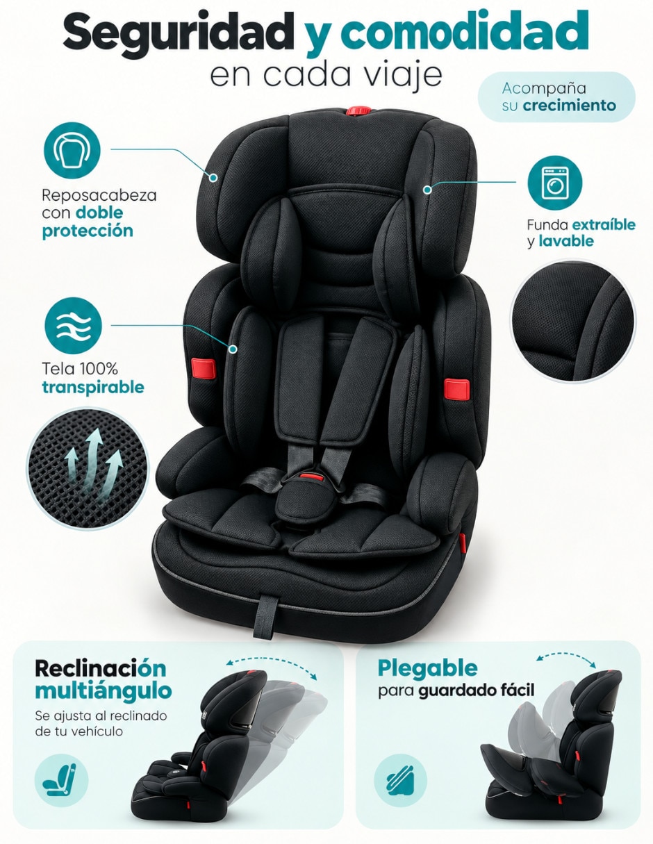 Autoasiento booster compatible con No especifica 3