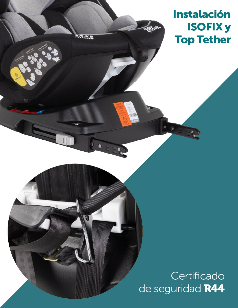Autoasiento compatible con Isofix Grow & Travel 11