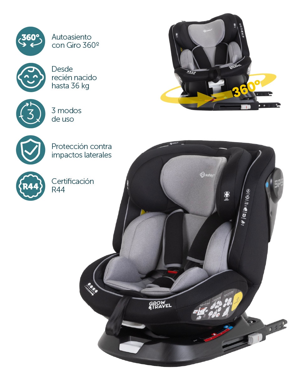 Autoasiento compatible con Isofix Grow & Travel 7