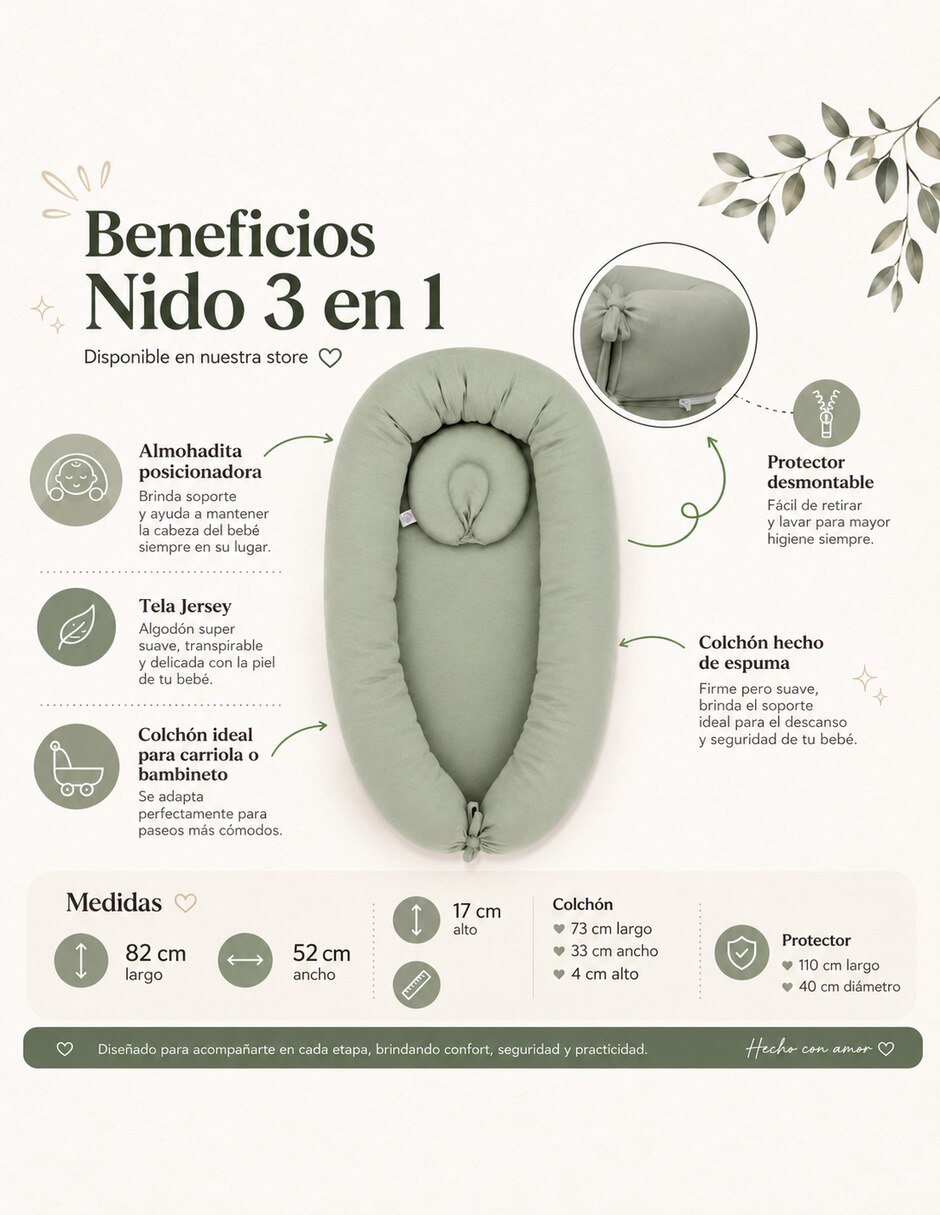 Kit de nido para bebé Nido para bebé 7