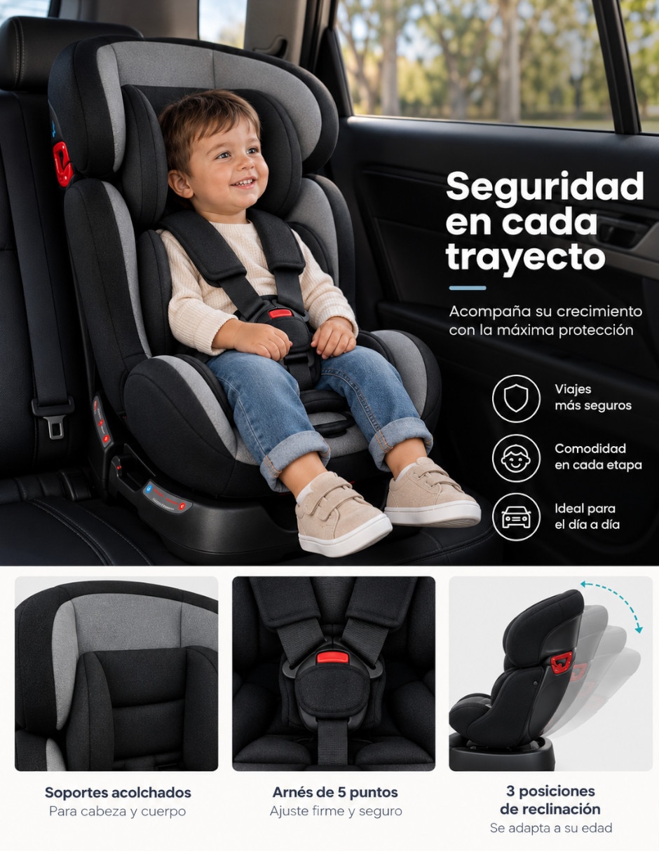 Autoasiento compatible con Homologada Norma ECE R44/04 2