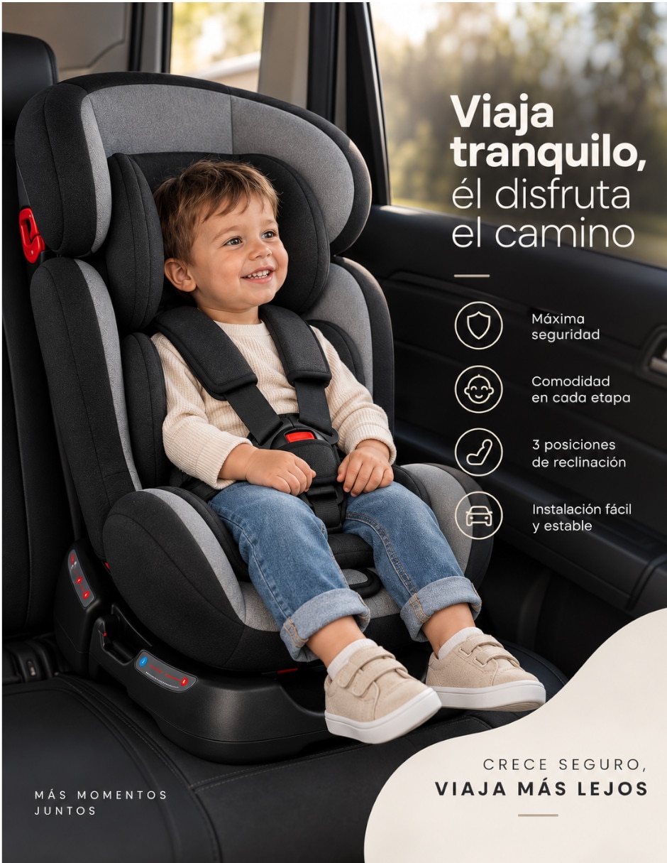 Autoasiento compatible con Homologada Norma ECE R44/04 3