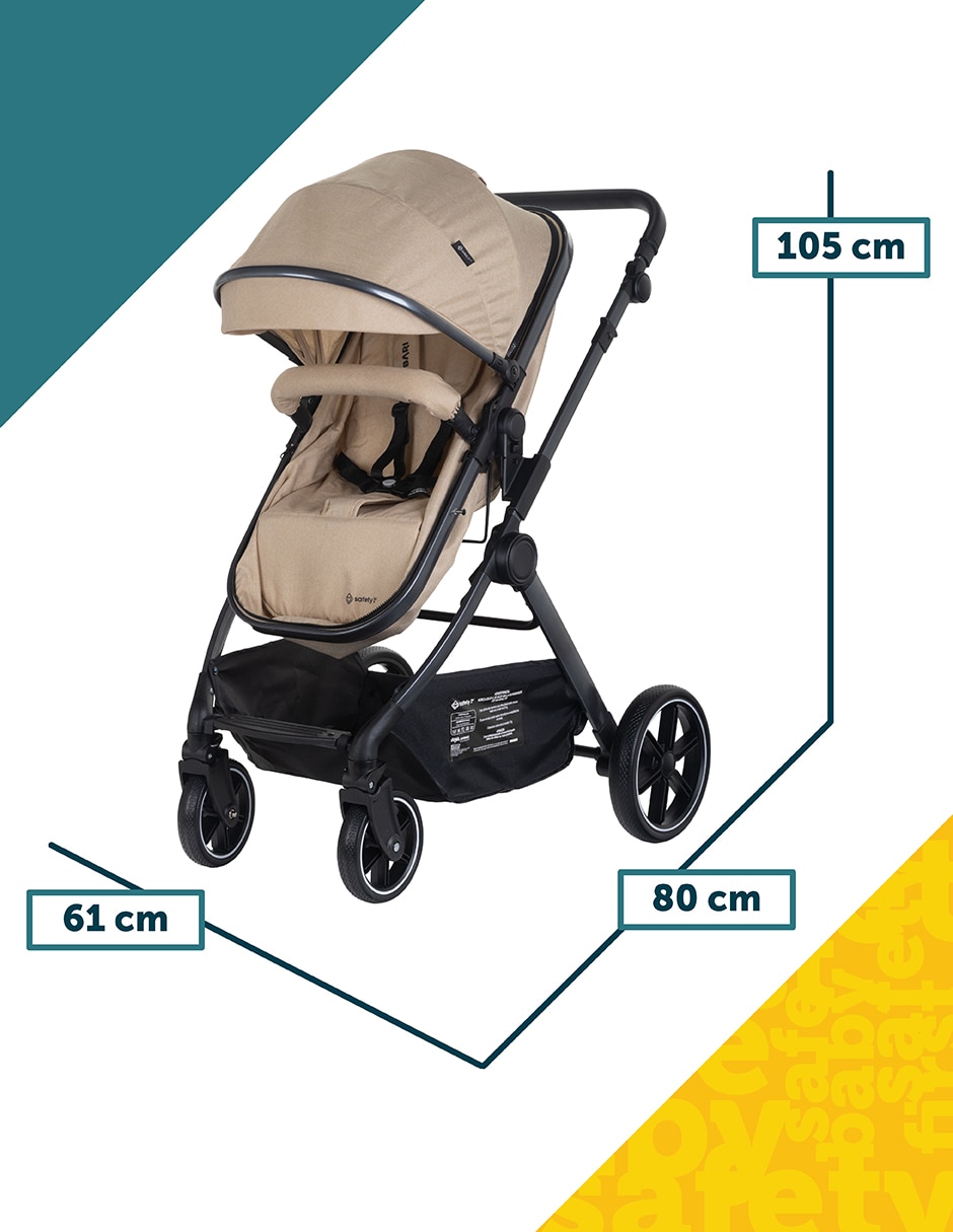 Carriola travel system bari plegable 16