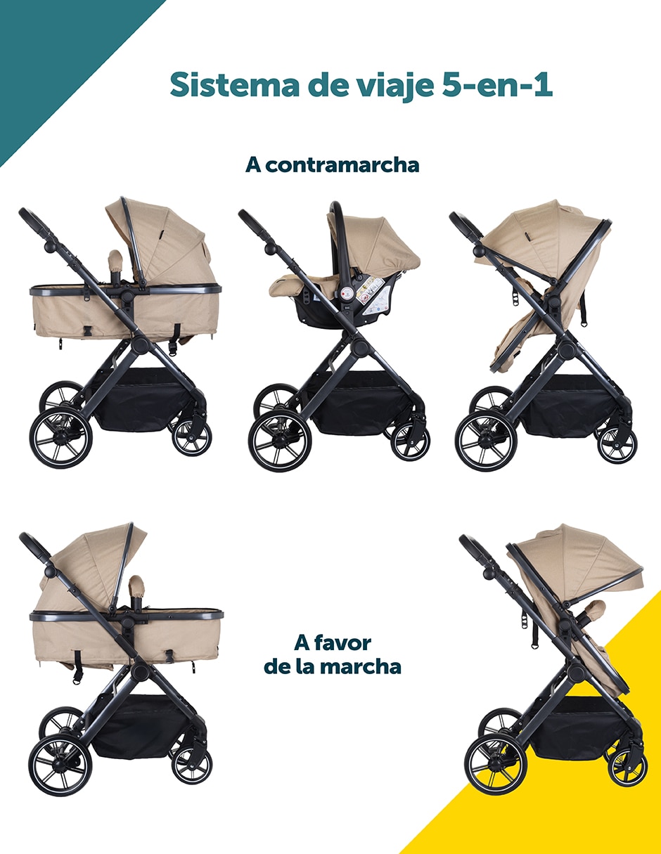 Carriola travel system bari plegable 9